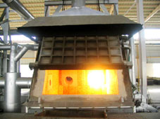 oll heated aluminum melting furnace 